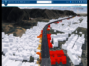 3D CITY : Transport Nagar to Arnay Bhawan Elevated Road Planning, Analysis & Simulation